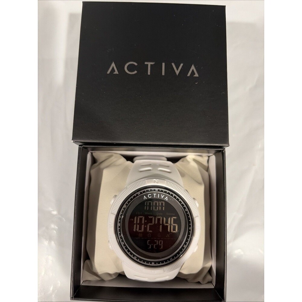 Invicta x Activa men’s watch digital essentials 50mm White Blakc ACW1915-007